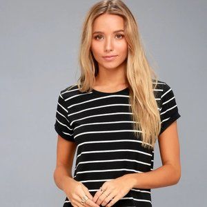 Black Striped Dress from Lulus